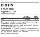 Biotin 5,000mcg - Sense of Balance Wellness LLC
- 2