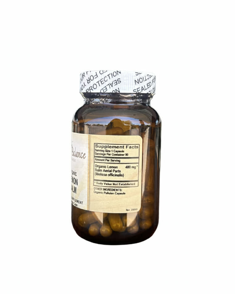 Organic Lemon Balm Capsules