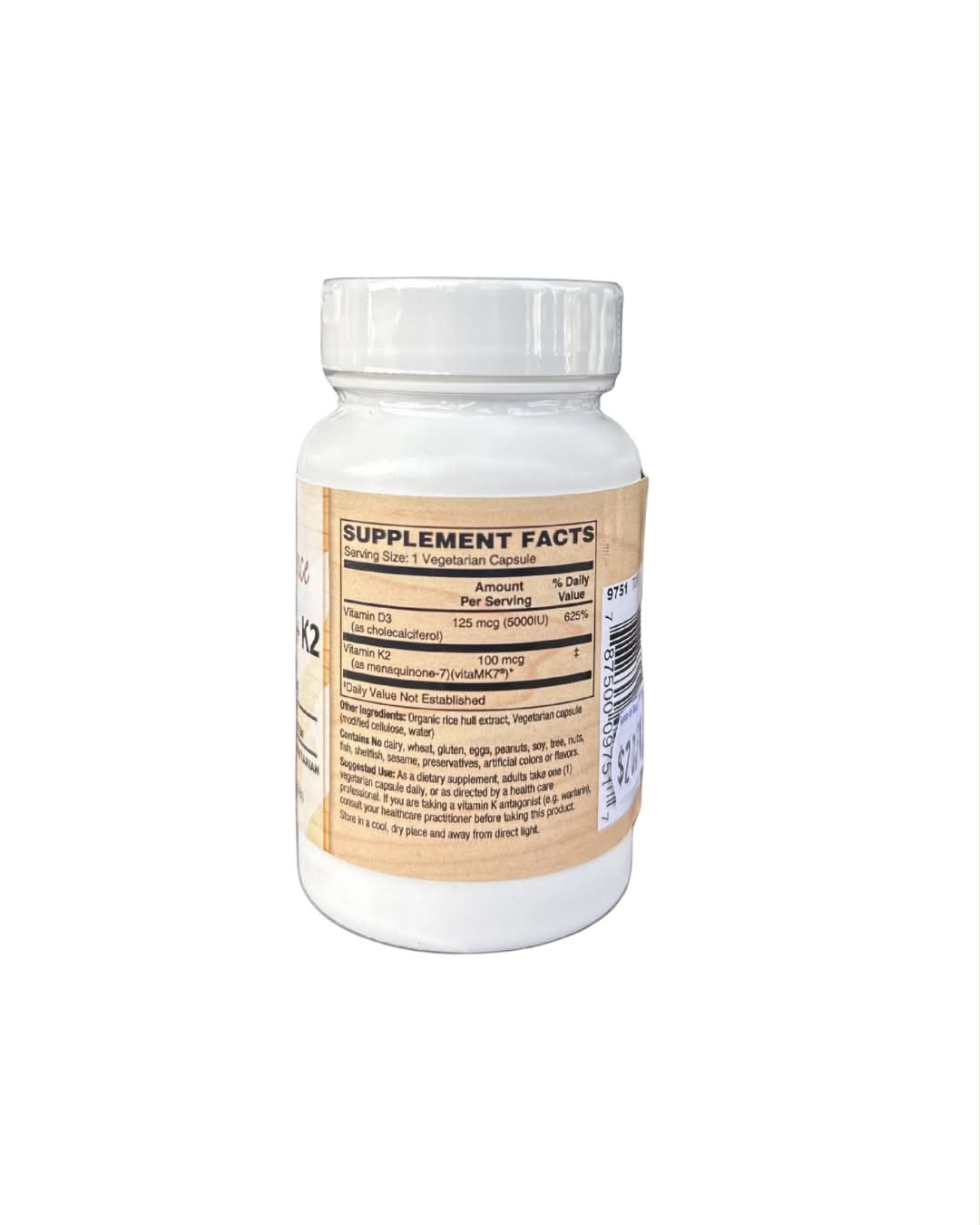 Vitamin D3 + K2