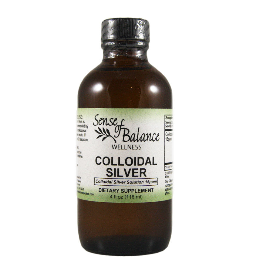 Colloidal Silver 15 ppm 4 oz. - Sense of Balance Wellness LLC
