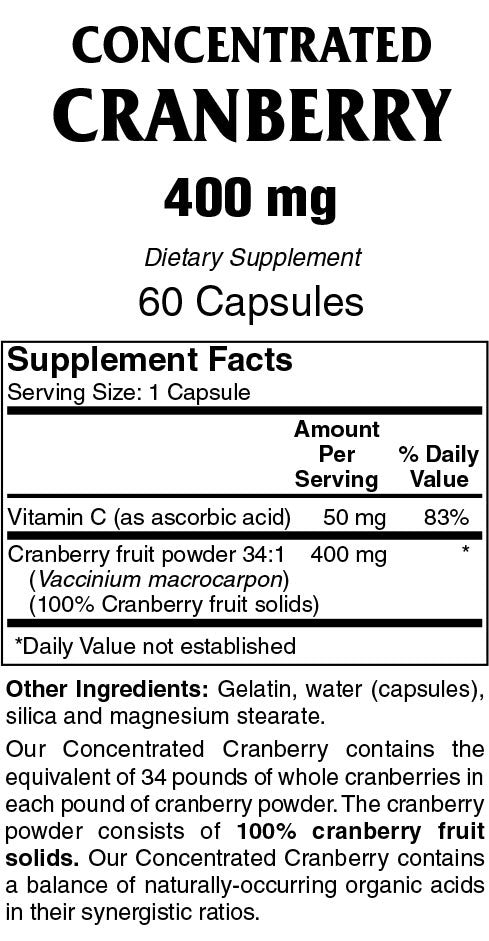 Cranberry Concentrate - Sense of Balance Wellness LLC
 - 2