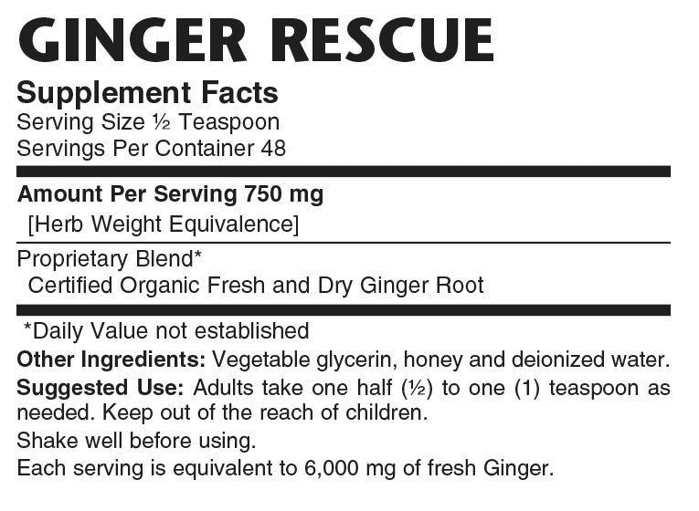 Ginger Rescue Syrup - Sense of Balance Wellness LLC
 - 2