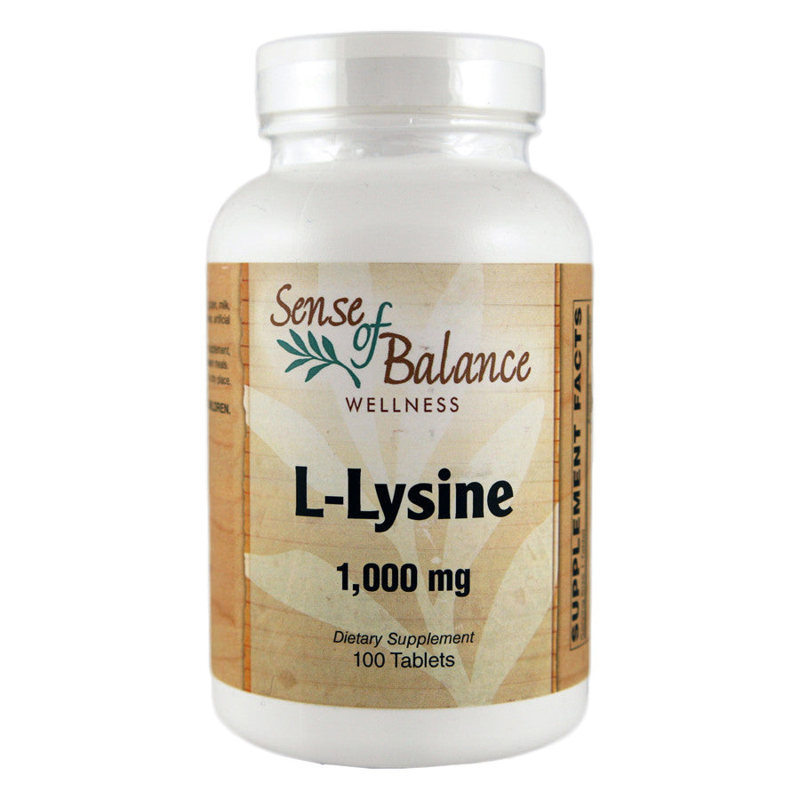 L-Lysine 1,000mg - Sense of Balance Wellness LLC
 - 1