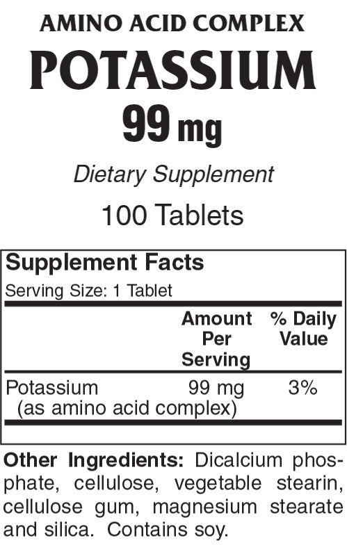 Potassium (Amino Acid) - Sense of Balance Wellness LLC
 - 2