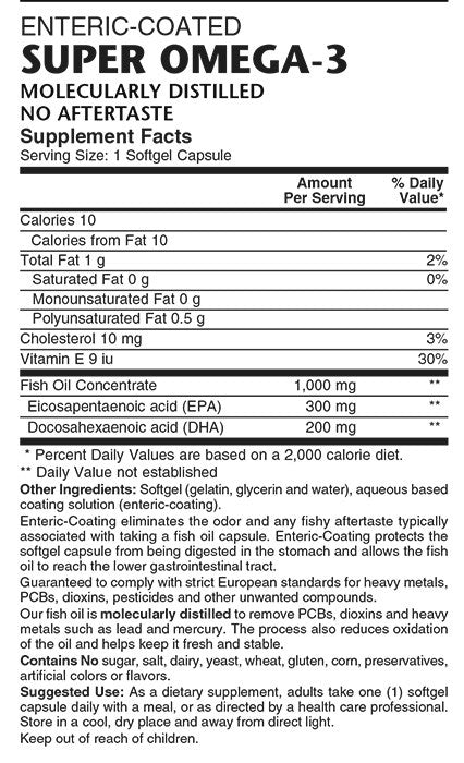 Super Omega-3 Enteric Coated - Sense of Balance Wellness LLC
 - 2