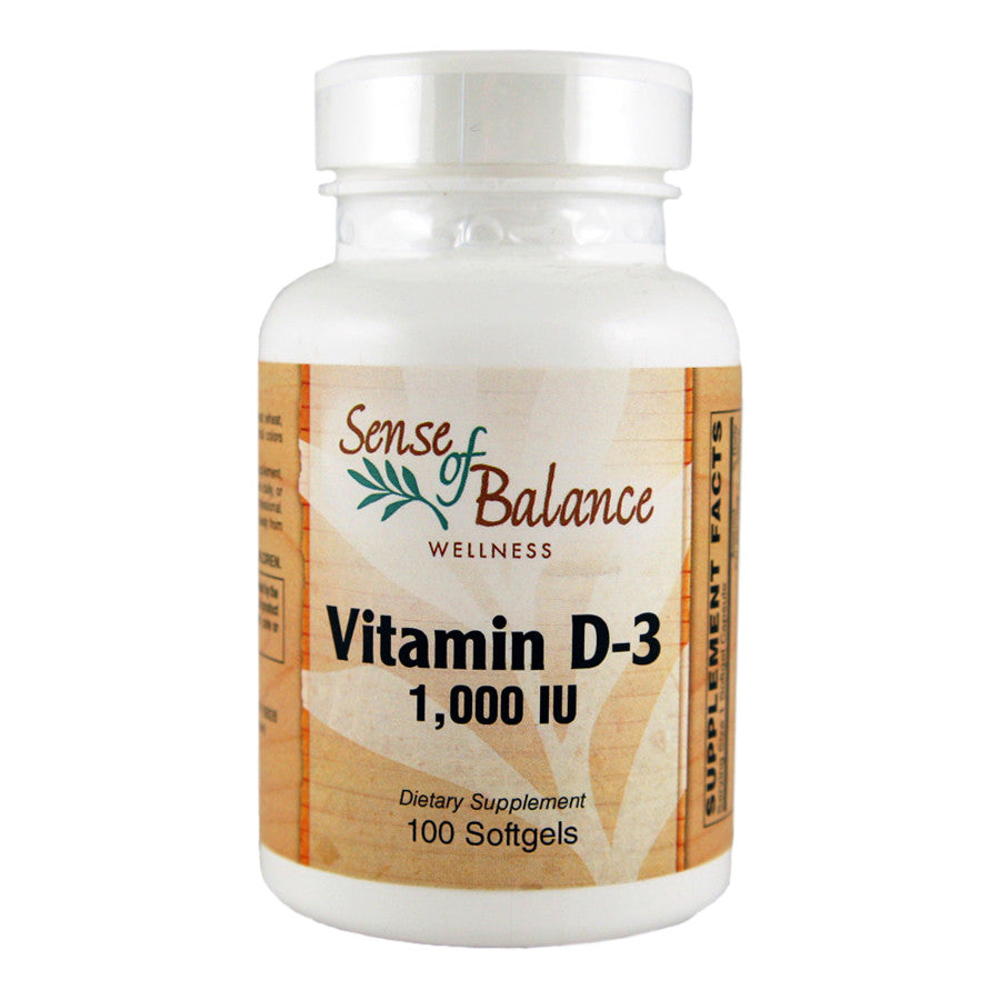 Vitamin D-3 1,000IU - Sense of Balance Wellness LLC
 - 1