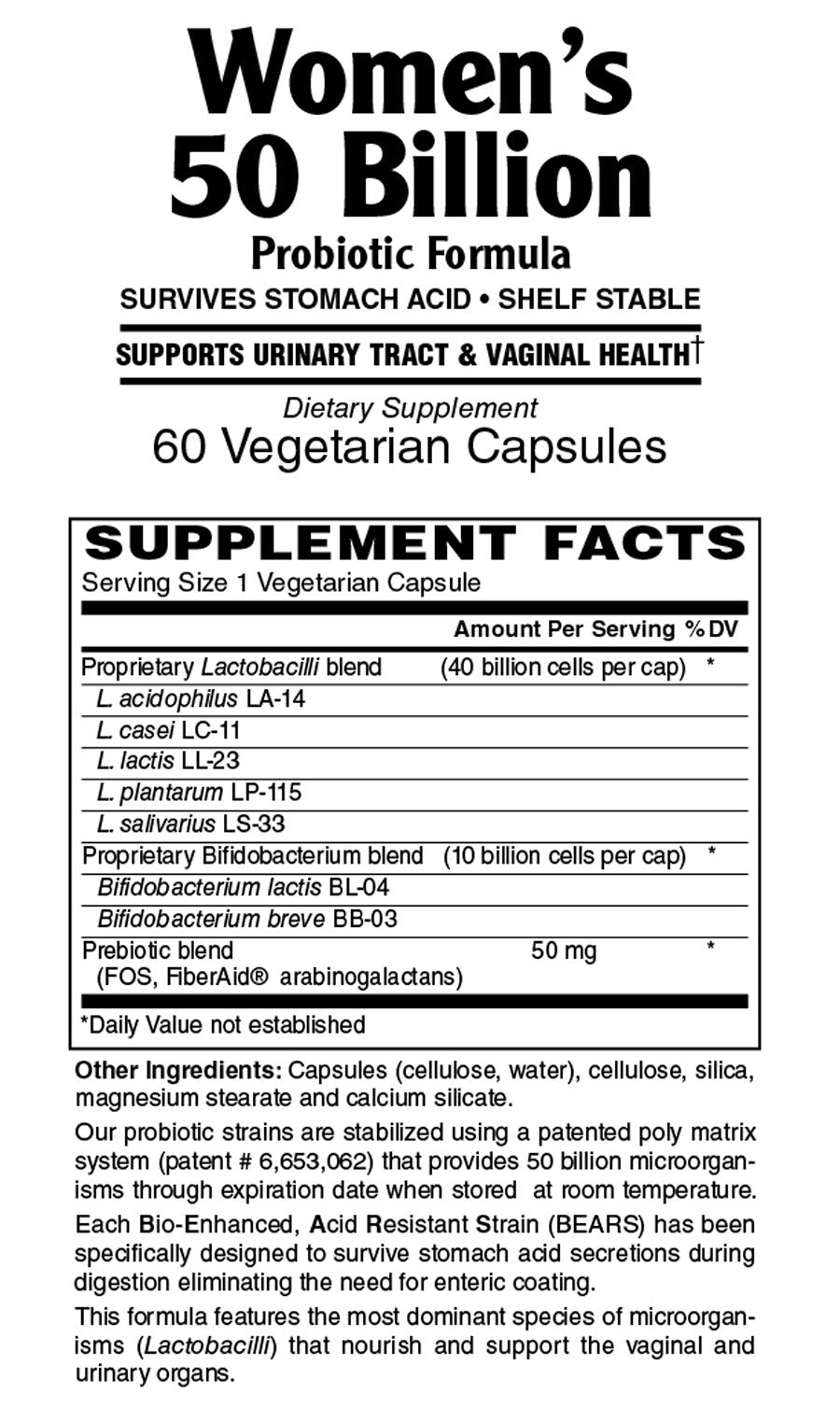 Women's 50 Billion Probiotic - Sense of Balance Wellness LLC
 - 2