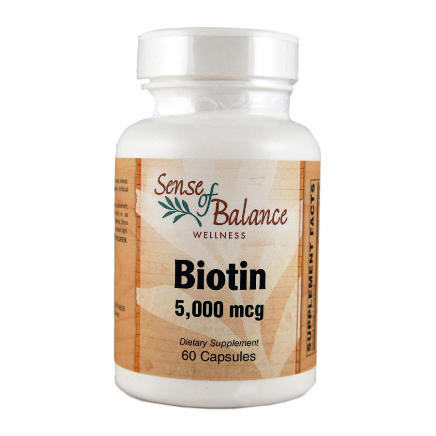 Biotin 5,000mcg - Sense of Balance Wellness LLC
 - 1