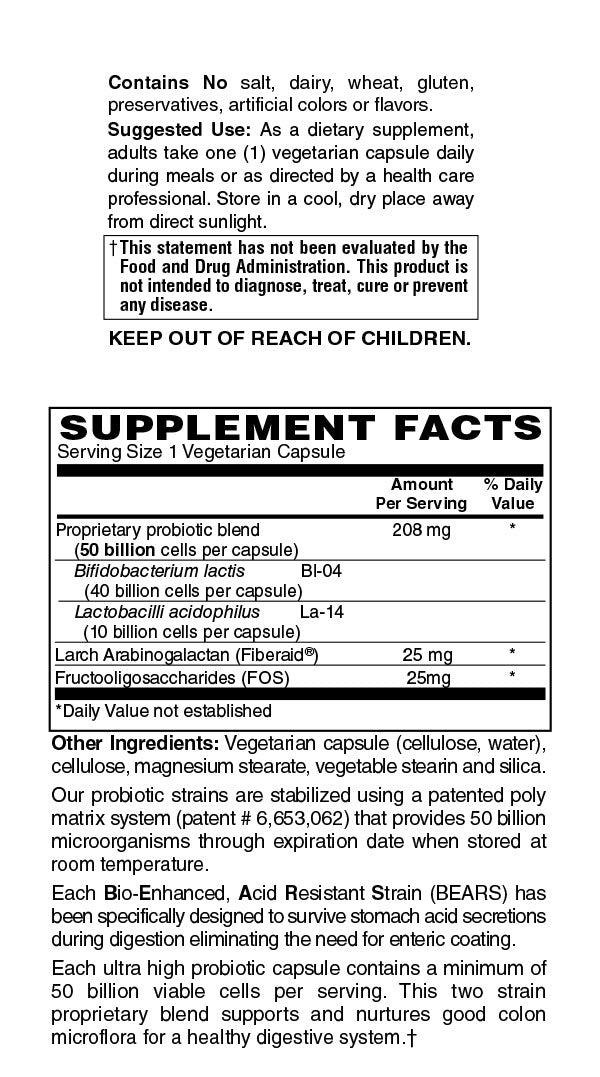 Colon Health 50 Billion Probiotic