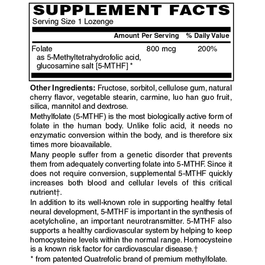 Methylfolate 800mcg Lozenges - Sense of Balance Wellness LLC
 - 2